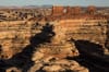 The Chocolate Drops, towering rock formations rising above the labyrinthine canyons of the Maze District in Canyonlands National Park.
